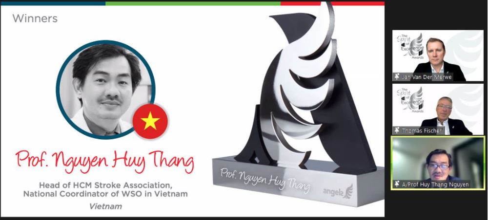 PGS.TS.BS Nguyễn Huy Thắng – bác sĩ đầu tiên của Việt Nam được Hội Đột quỵ thế giới vinh danh
