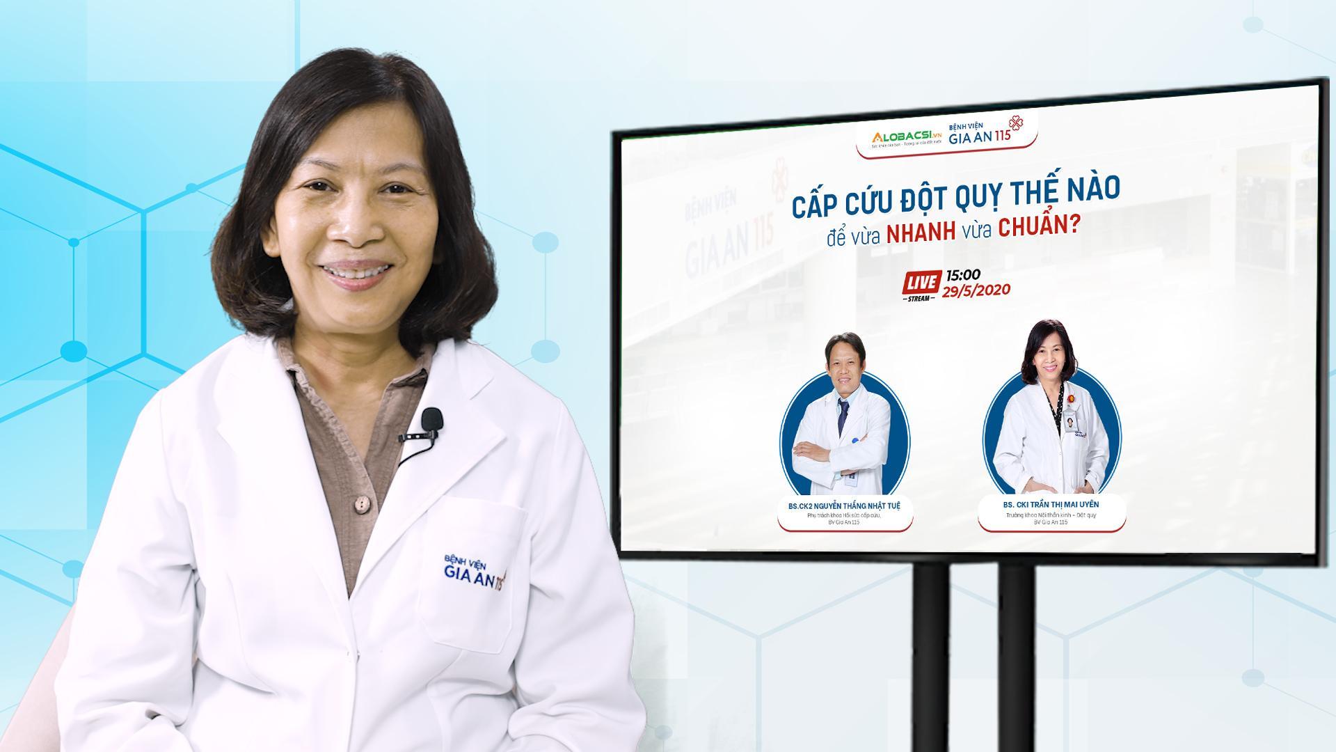 Đăng ký khám BS.CK1 Trần Thị Mai Uyên về đột quỵ ở BV Gia An 115, TPHCM