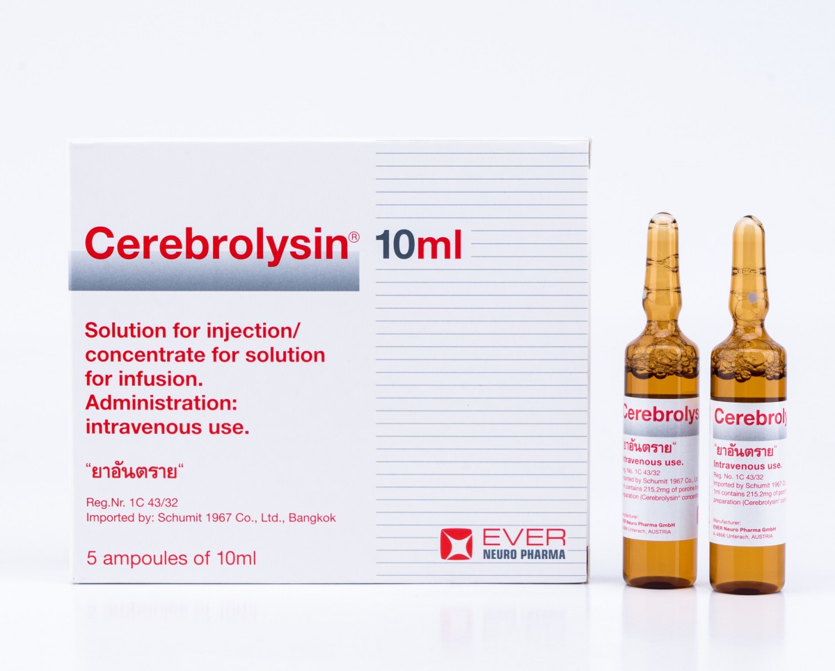 Thuốc Cerebrolysin 10ml là thuốc được sản xuất từ protein não lợn đã tinh chế dưới dạng dung dịch