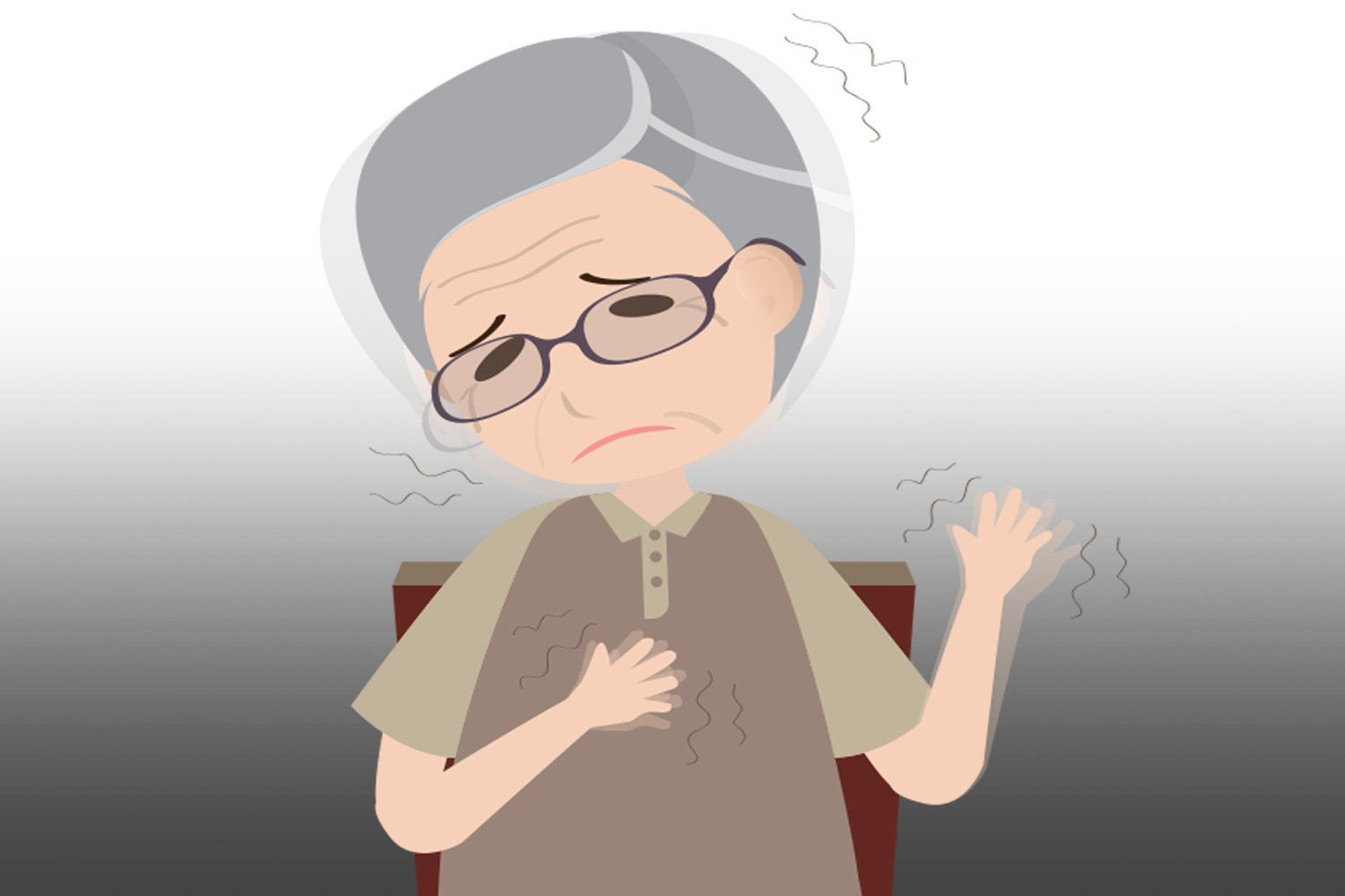 Bệnh thường bắt đầu ở tuổi trung niên hoặc cuối đời, và nguy cơ tăng lên theo tuổi tác.