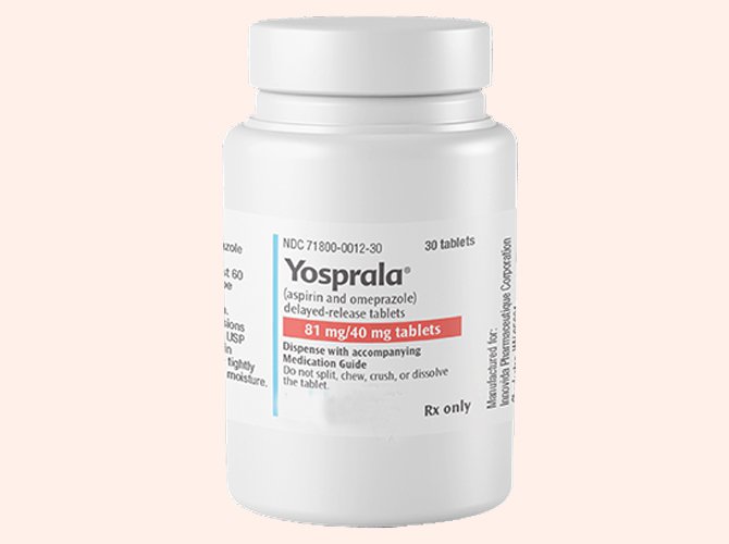Yosprala chỉ nên được sử dụng theo chỉ dẫn của bác sĩ để giúp giảm nguy cơ mắc thêm các vấn đề về tim hoặc đột quỵ.