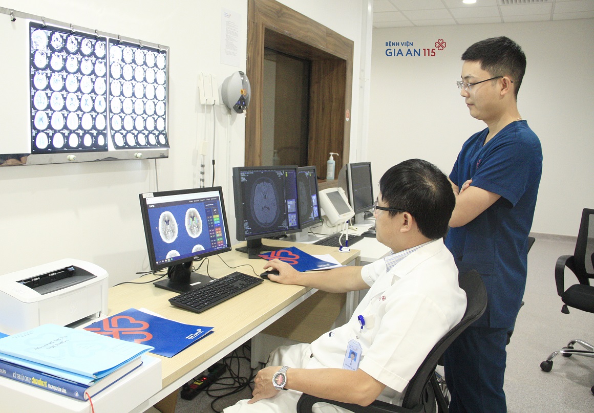 Bệnh Viện Gia An 115 có Phần mềm trí tuệ nhân tạo Rapid (Trung tâm đột quỵ - Đại học Stanford Hoa Kỳ) để ứng dụng trong chẩn đoán và điều trị đột quỵ.