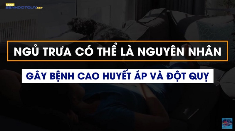 Ngủ trưa có thể là nguyên nhân gây bệnh cao huyết áp và đột quỵ