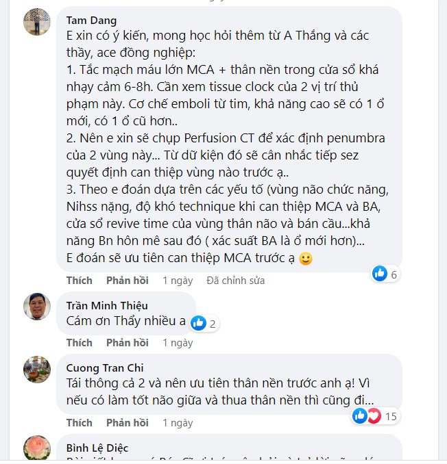 TS.BS Trần Chí Cường - Chủ tịch Hội can thiệp thần kinh TPHCM nên ưu tiên tái thông động mạch thân nền