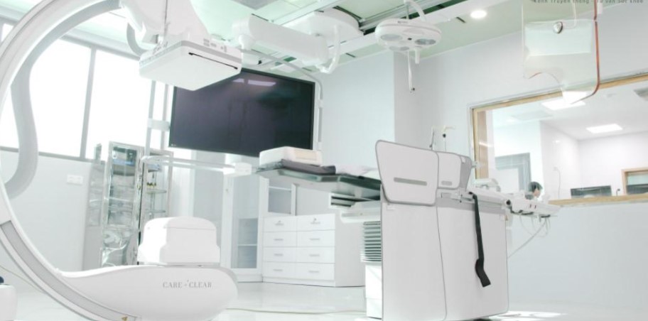Phòng DSA của bệnh viện được trang bị hiện đại tương đương với các nước đi đầu về can thiệp thần kinh đột quỵ trên thế giới.