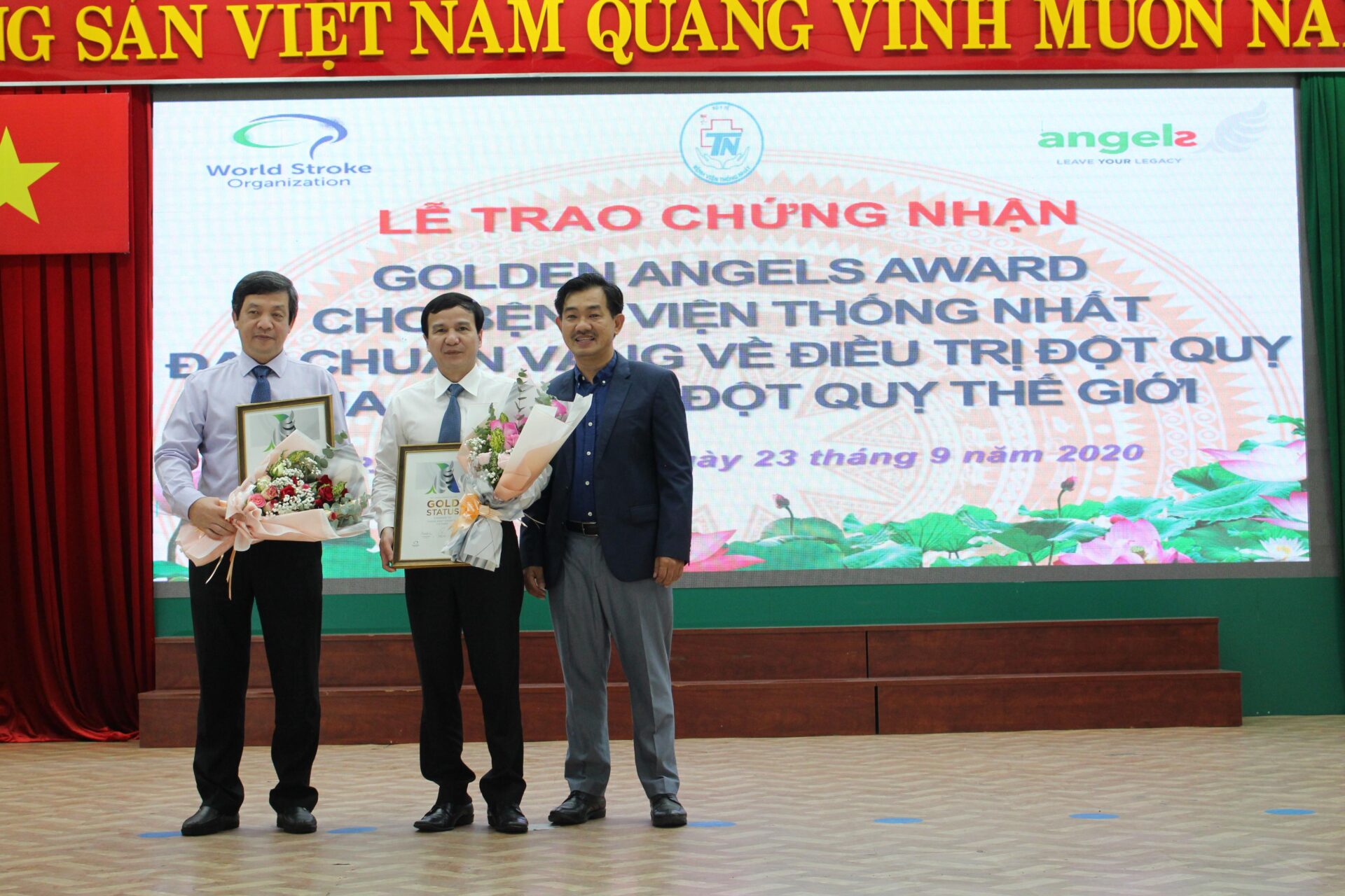 Ngày 23/9/2020 Bệnh viện Thống Nhất vinh dự được Hội Đột quỵ Thế giới (WSO) trao tặng “Chứng nhận đạt chuẩn chất lượng điều trị vàng” trong cấp cứu bệnh nhân đột quỵ.