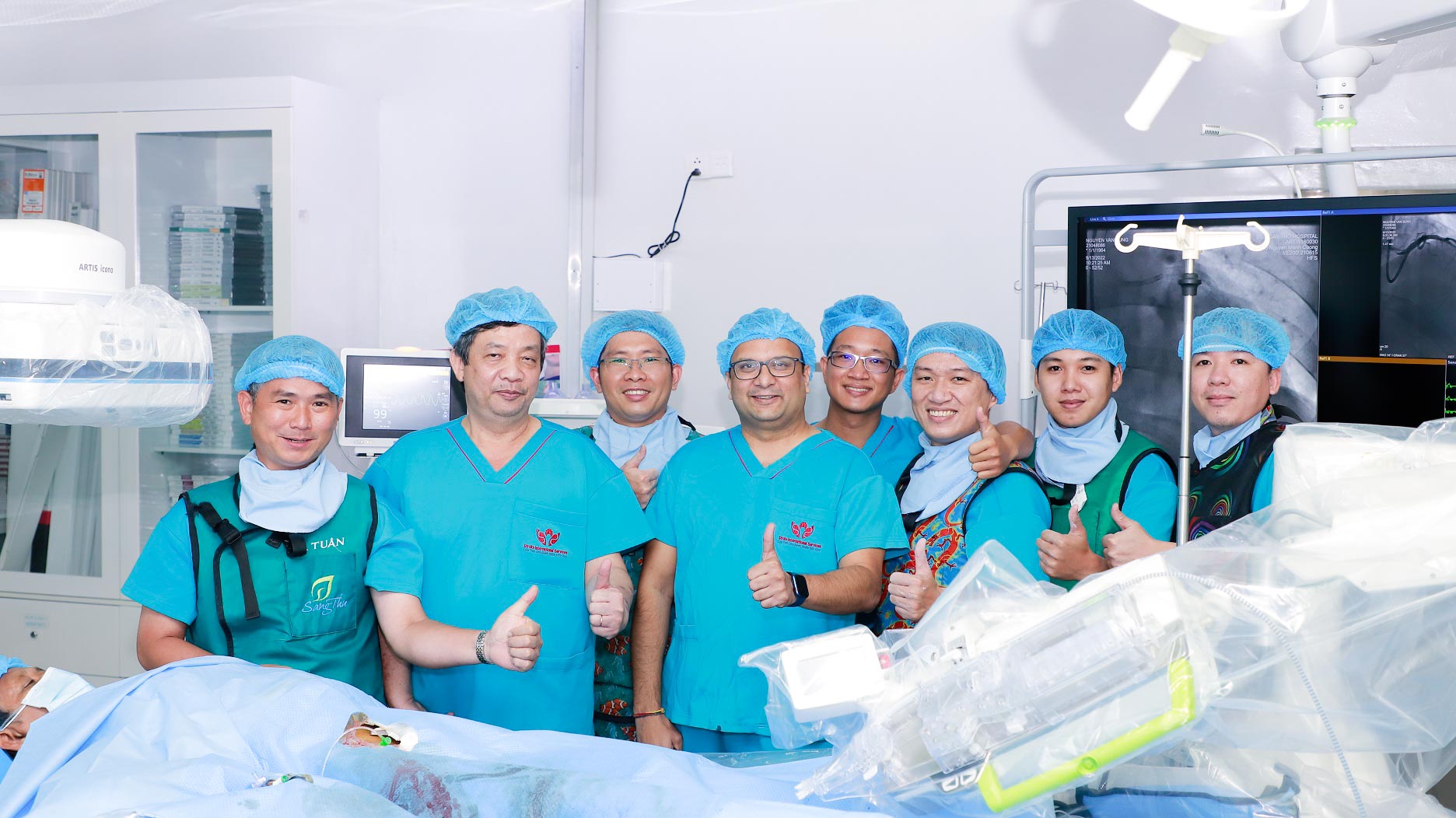 Những ca can thiệp mạch vành đầu tiên đã được triển khai thành công ngay tại Bệnh viện Đa khoa Quốc tế S.I.S Cần Thơ.