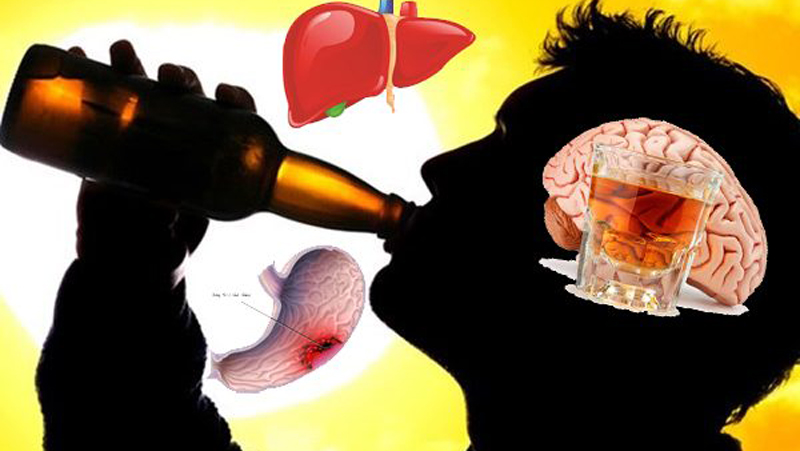 Nghiện rượu và các bệnh lý gan, thận có thể gây đau dây thần kinh