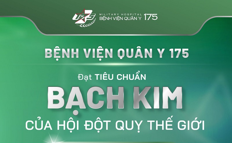 Bệnh viện Quân y 175 đạt tiêu chuẩn Bạch kim quốc tế về điều trị đột quỵ