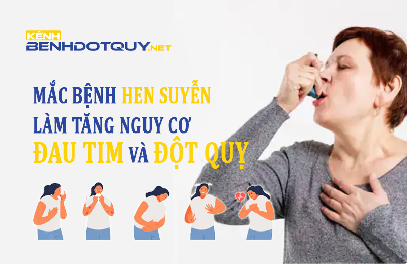 Mắc bệnh hen suyễn làm tăng nguy cơ đau tim và đột quỵ