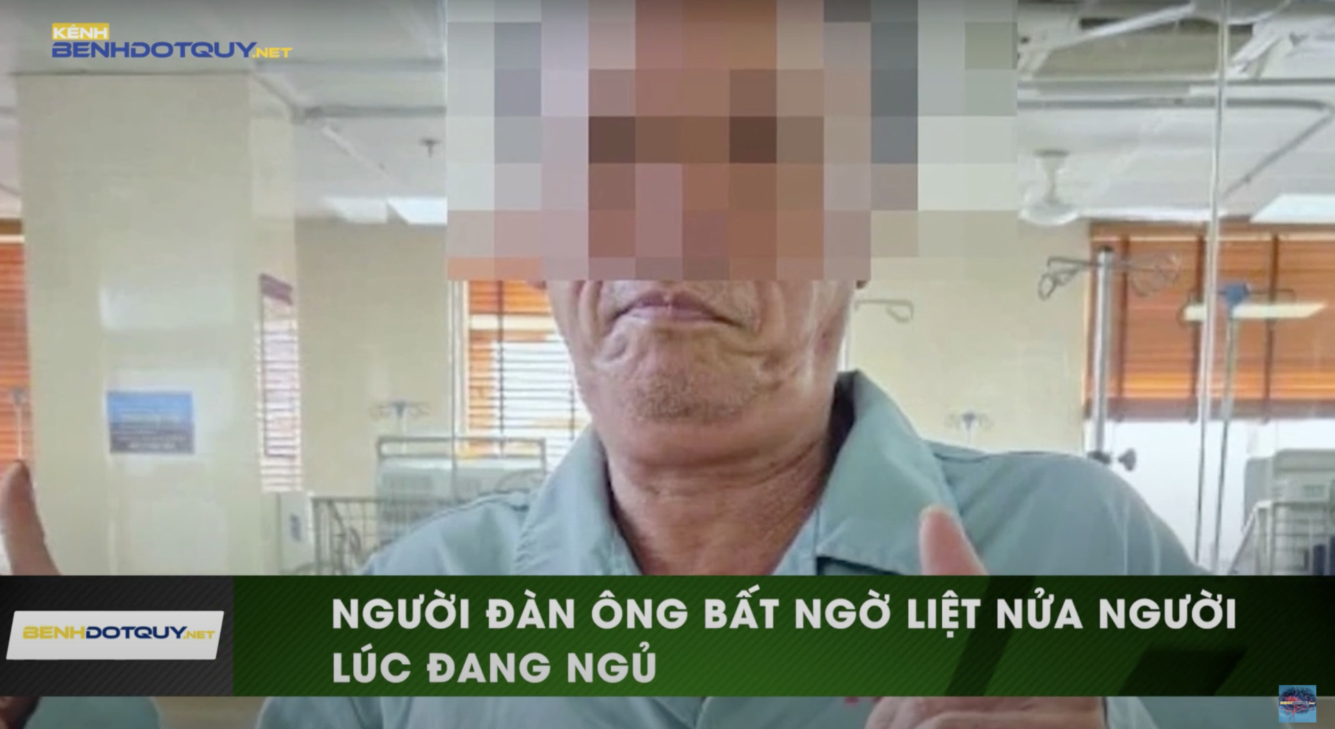 Đang ngủ người đàn ông 65 tuổi bất ngờ liệt nửa người