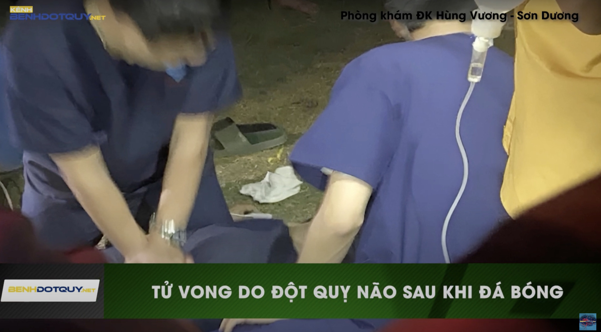 Người đàn ông 37 tuổi tử vong do đột quỵ sau khi đá bóng