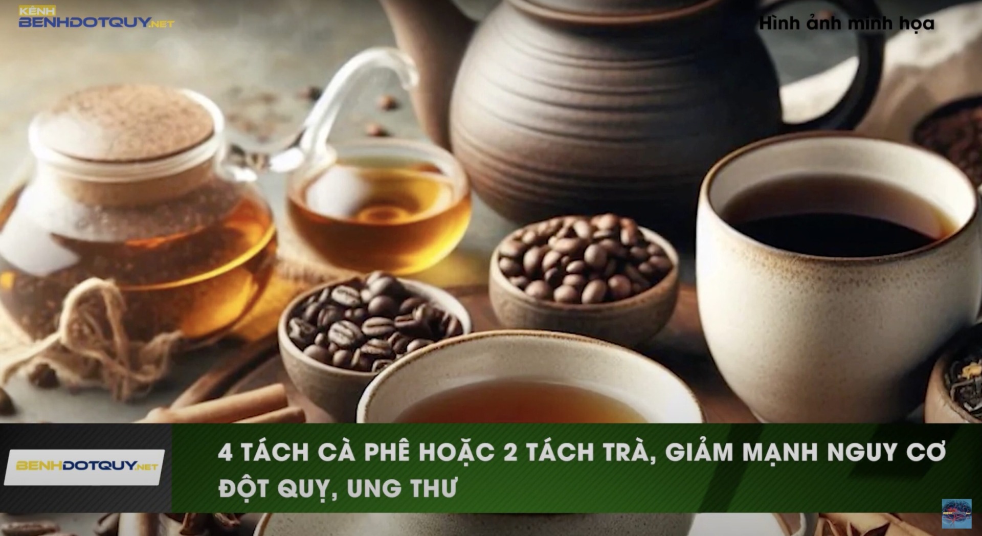 Giảm mạnh nguy cơ đột quỵ, ung thư với 4 tách cà phê hoặc 2 tách trà mỗi ngày