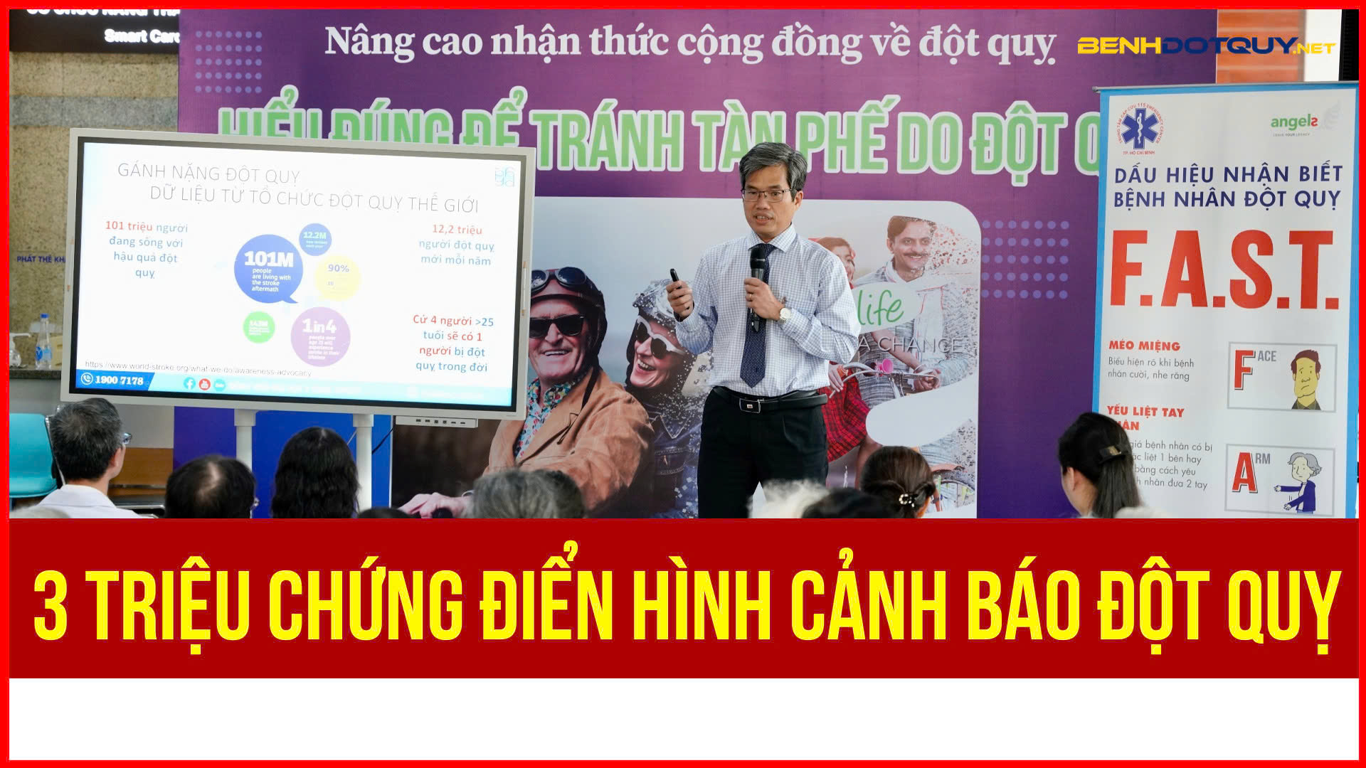3 triệu chứng điển hình cảnh báo đột quỵ
