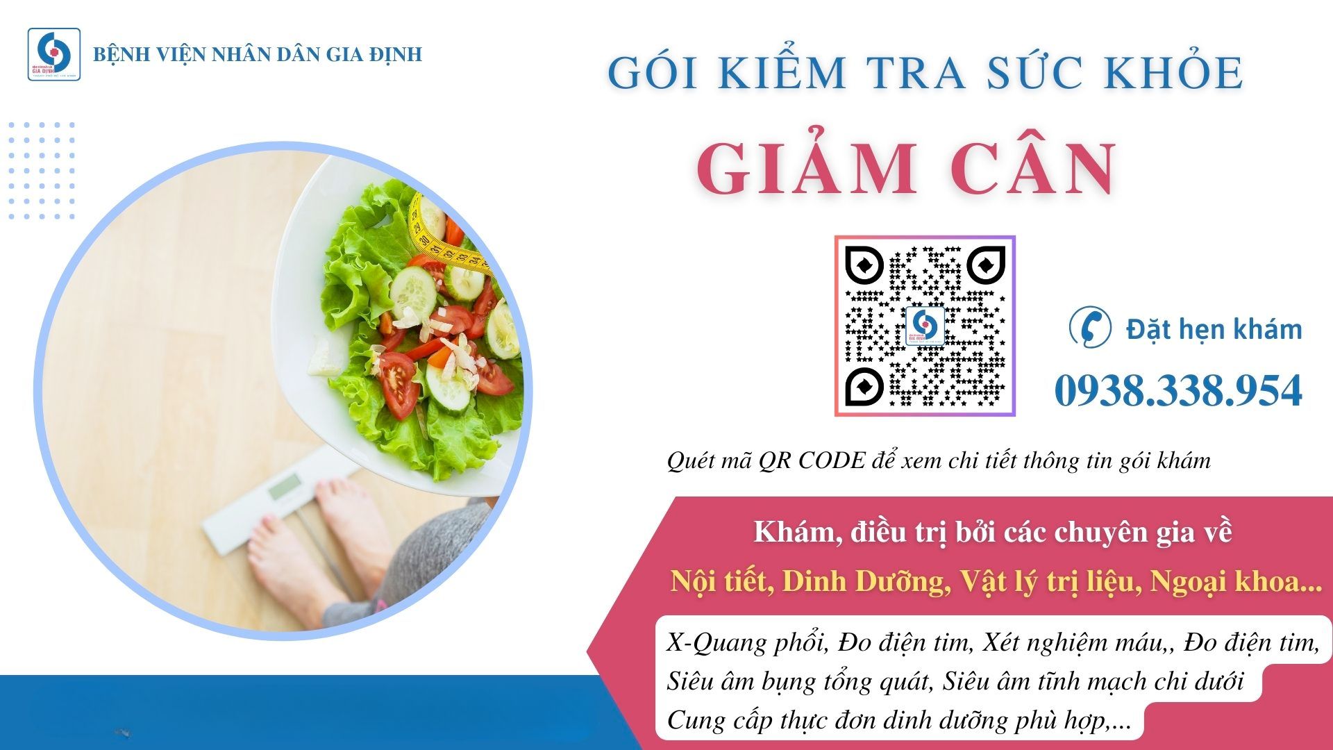Giá gói khám sức khỏe giảm cân của Bệnh viện Nhân dân Gia Định là bao nhiêu?
