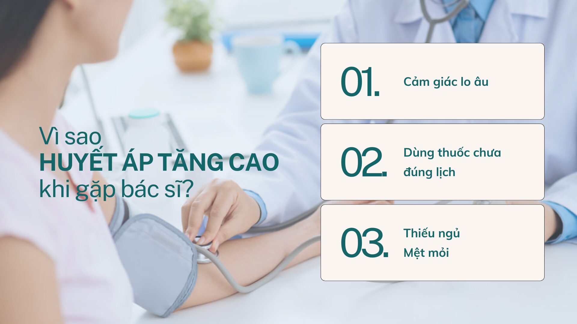 Huyết áp tăng cao khi gặp bác sĩ do đâu?