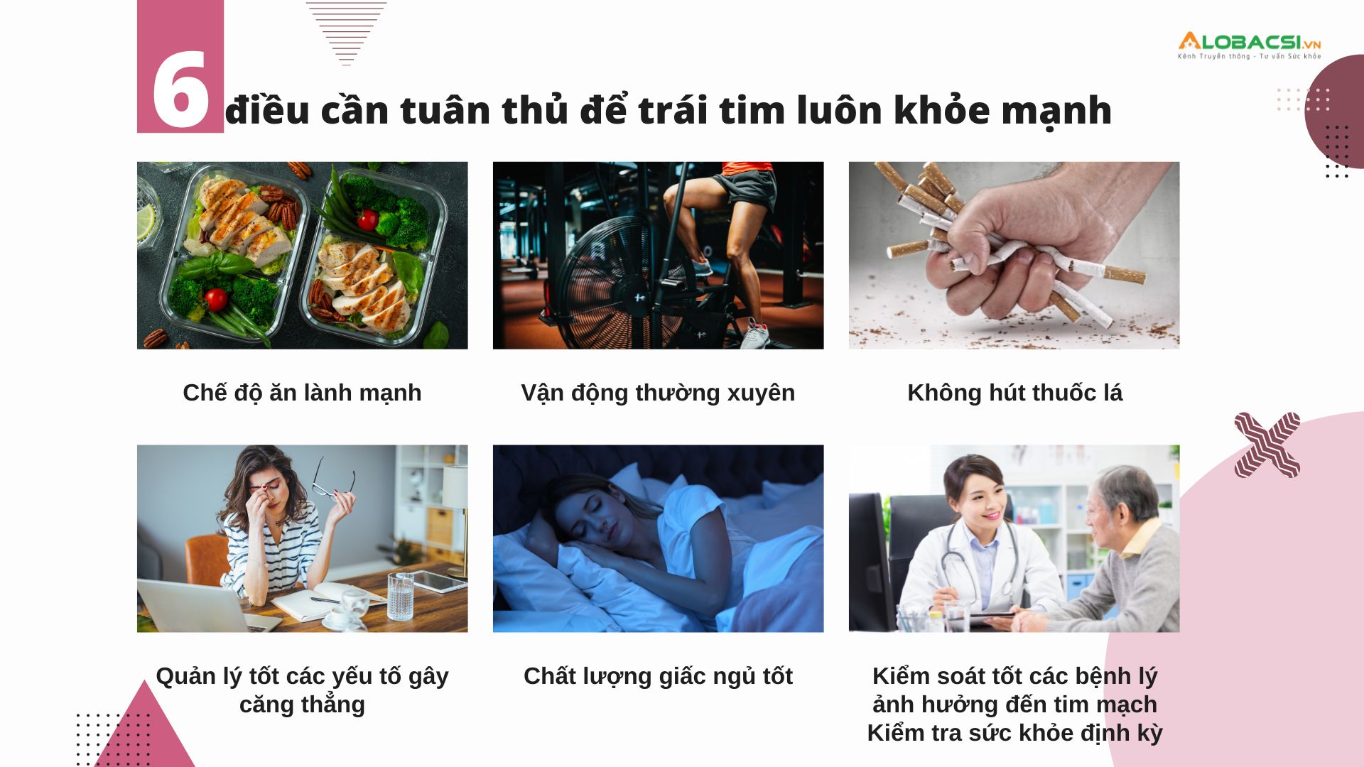 TOP 6 điều cần tuân thủ để bảo vệ sức khỏe tim mạch