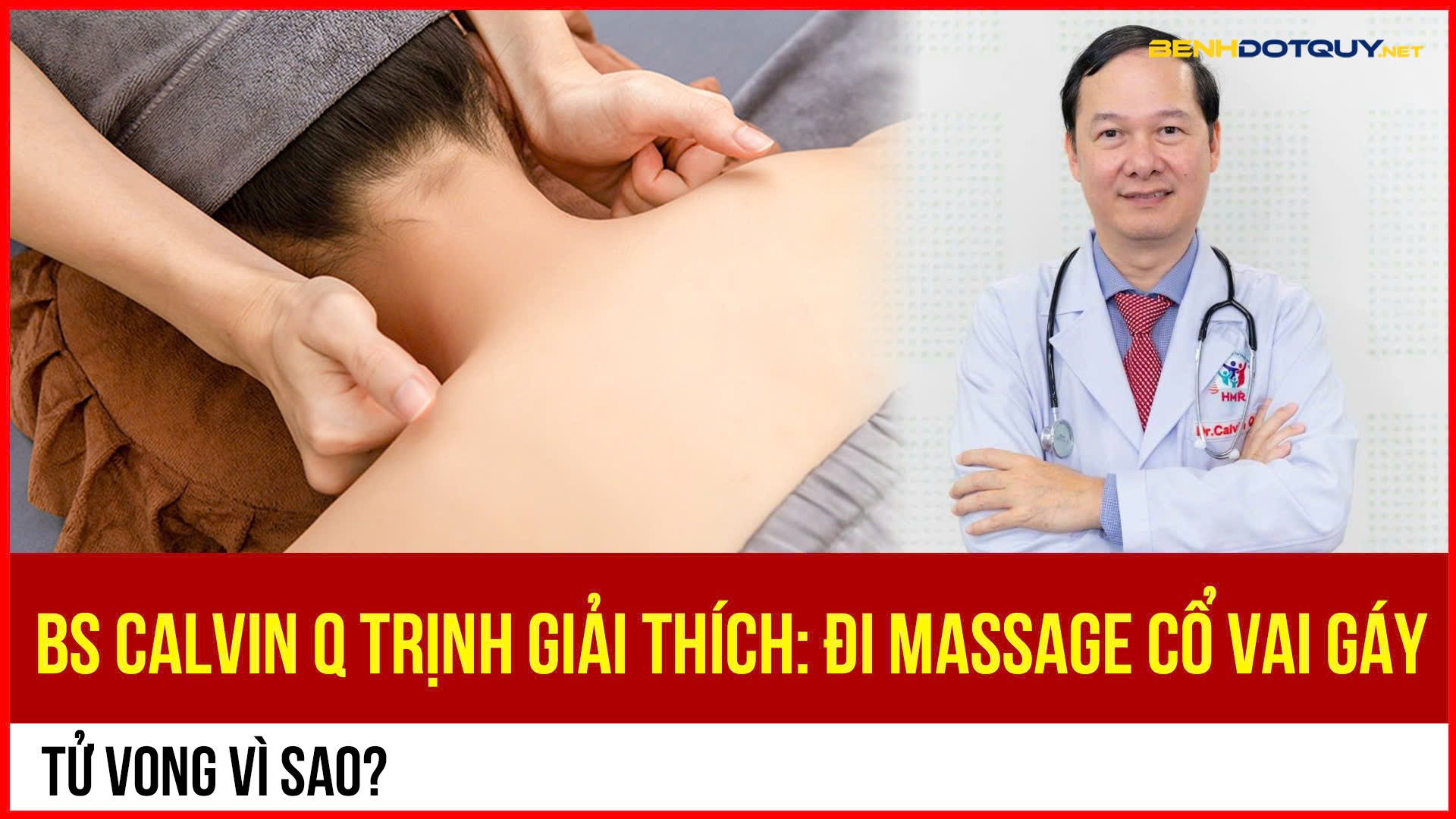 Tại sao massage cổ vai gáy lại tử vong?