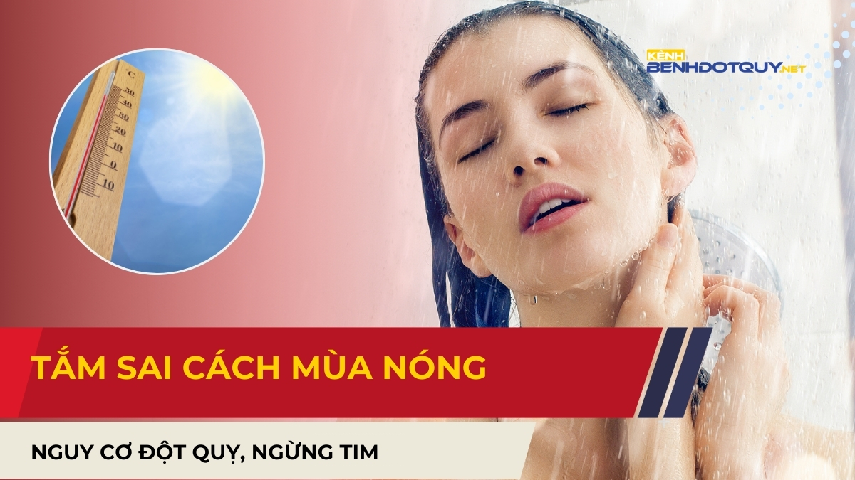 Tắm sai cách mùa nóng: Nguy cơ đột quỵ, ngừng tim