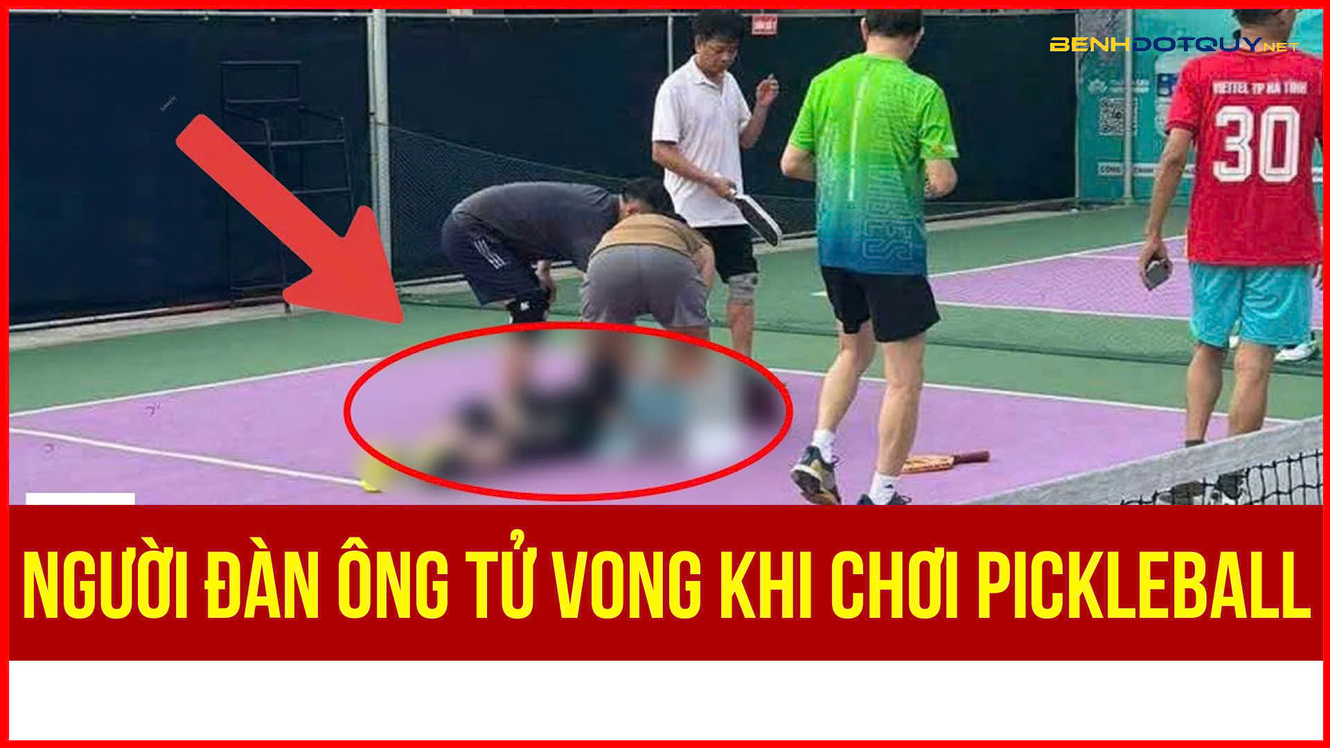 Hà Tĩnh: Người đàn ông tử vong khi đang chơi Pickleball