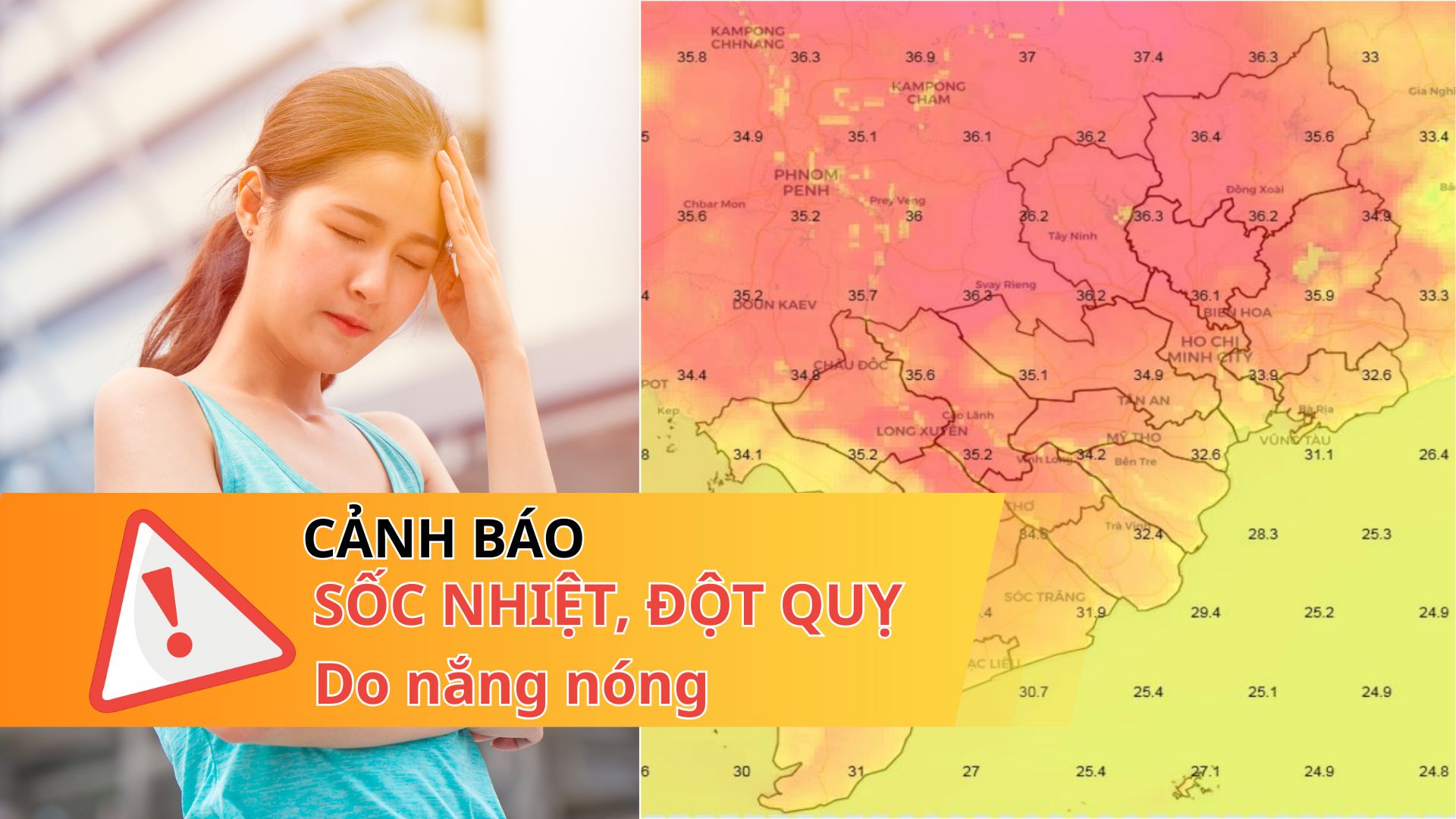 Nam bộ nắng nóng, cảnh báo sốc nhiệt, đột quỵ