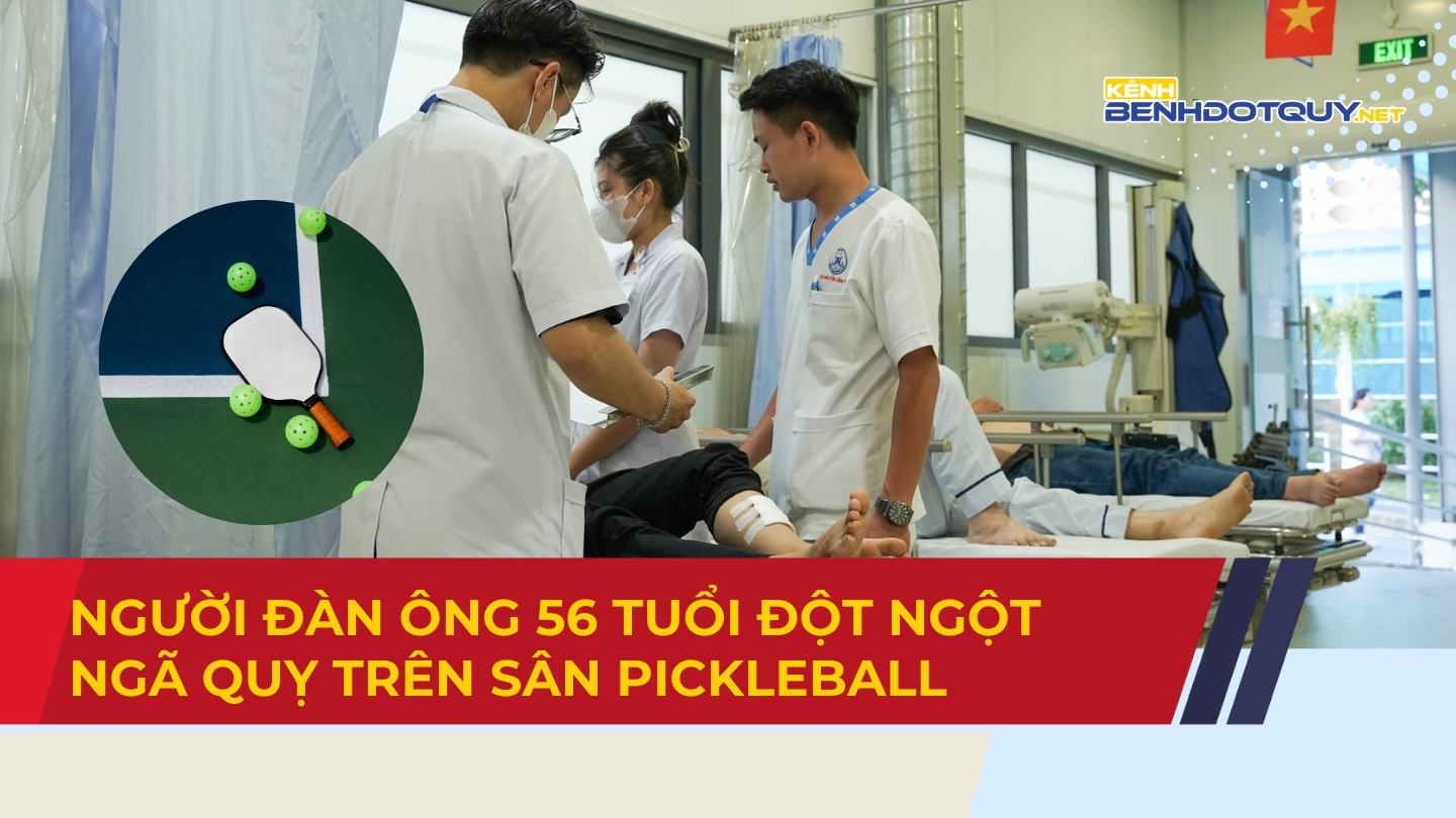 Người đàn ông 56 tuổi đột ngột ngã quỵ trên sân pickleball