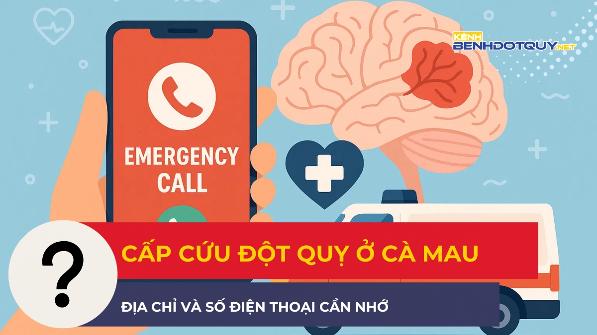Cấp cứu đột quỵ ở Cà Mau: Địa chỉ và số điện thoại cần nhớ