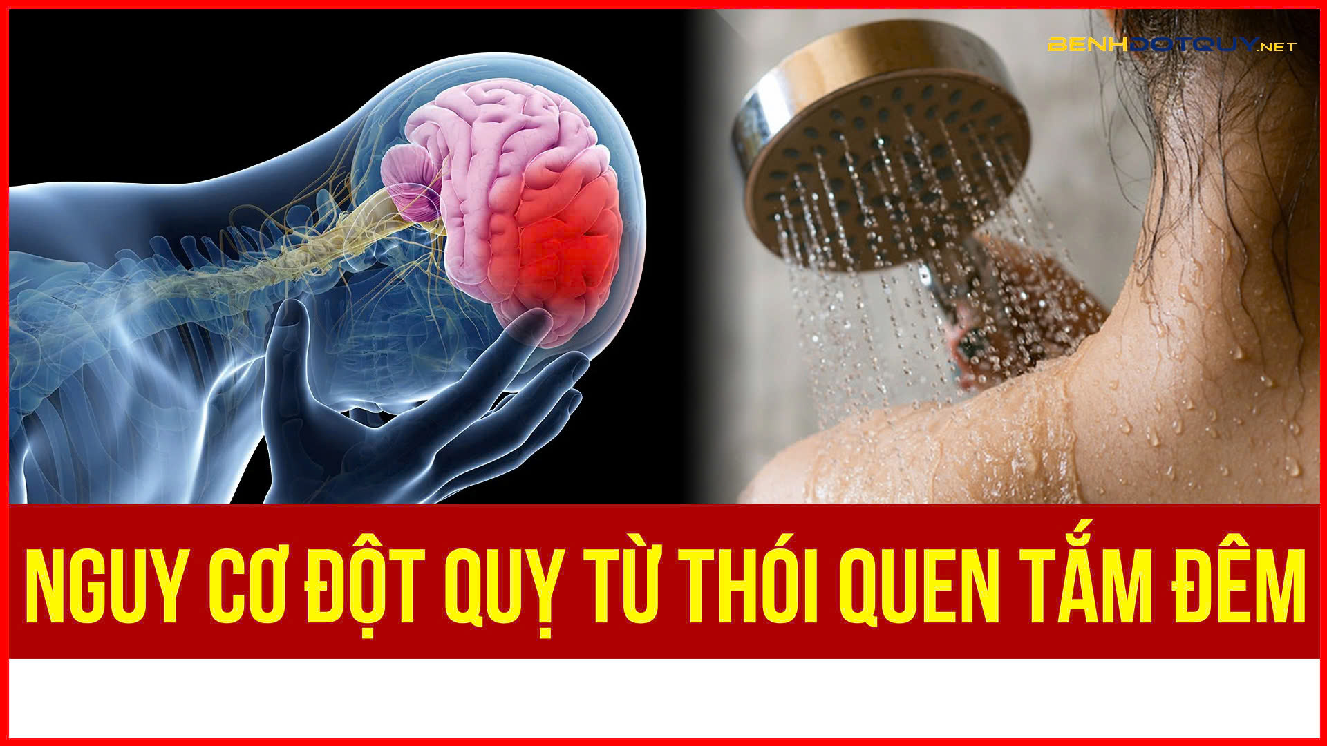 Nguy cơ đột quỵ do tắm đêm