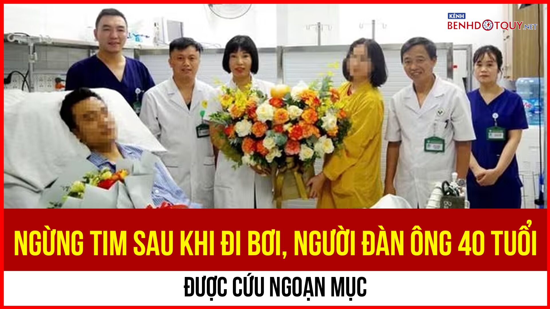Ngừng tim sau khi đi bơi, người đàn ông 40 tuổi được cứu ngoạn mục