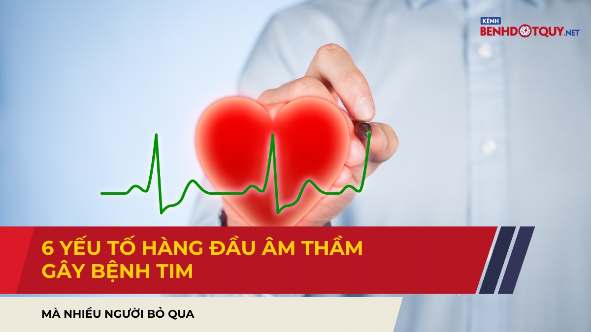 6 yếu tố hàng đầu âm thầm gây bệnh tim mà nhiều người bỏ qua