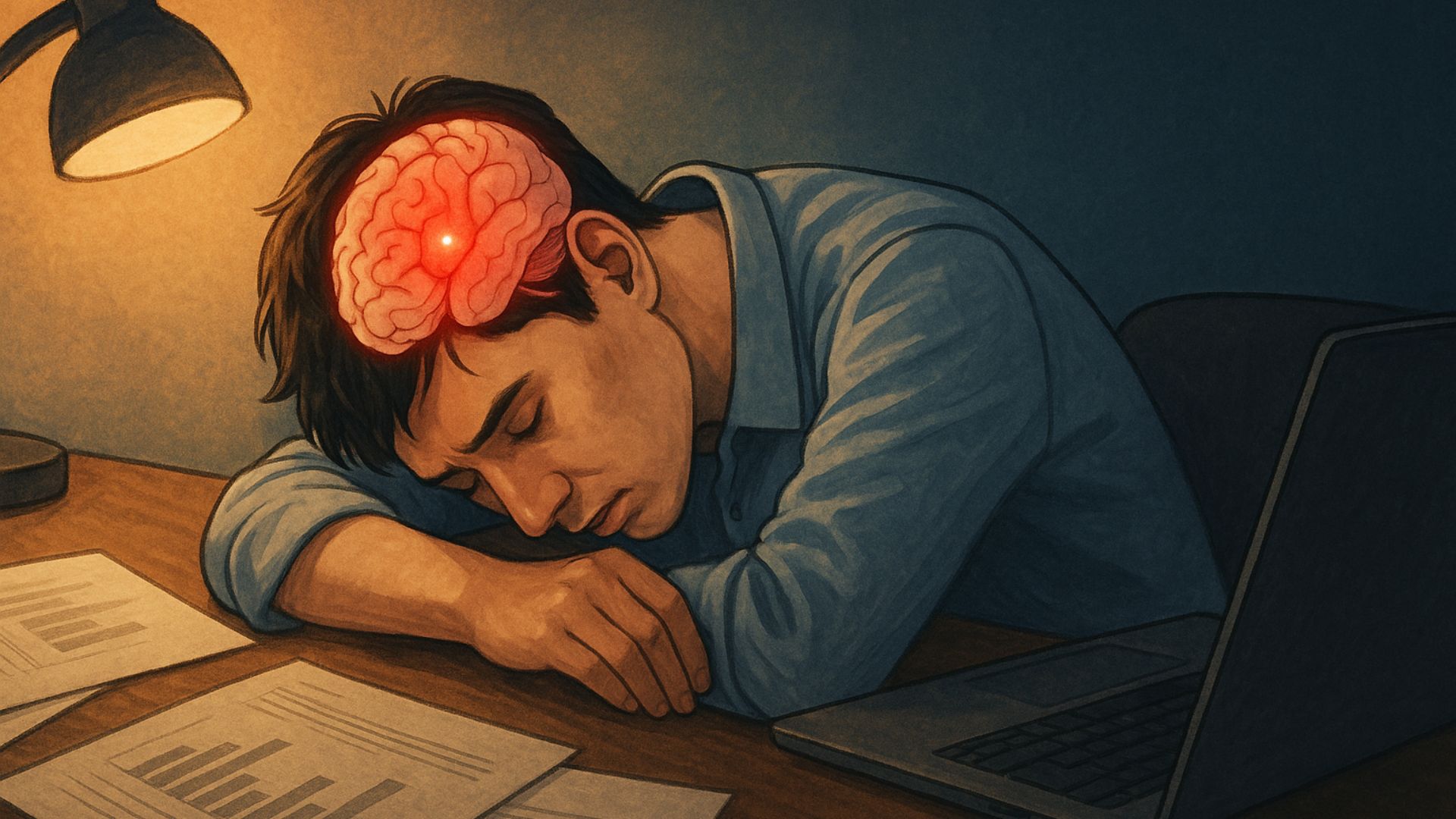 Chàng trai 23 tuổi chạy KPI rồi đột quỵ trên bàn làm việc