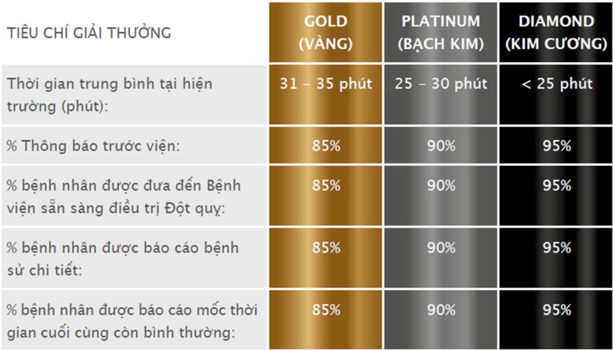 Trung tâm Cấp cứu 115 nhận giải Kim cương EMS Angels – Nâng tầm chất lượng cấp cứu đột quỵ ngoại viện