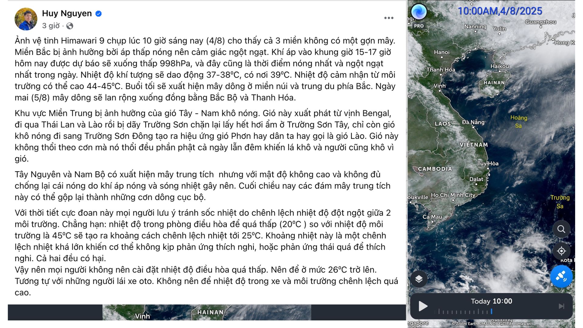 Miền Bắc ngột ngạt đỉnh điểm, cảnh báo sốc nhiệt