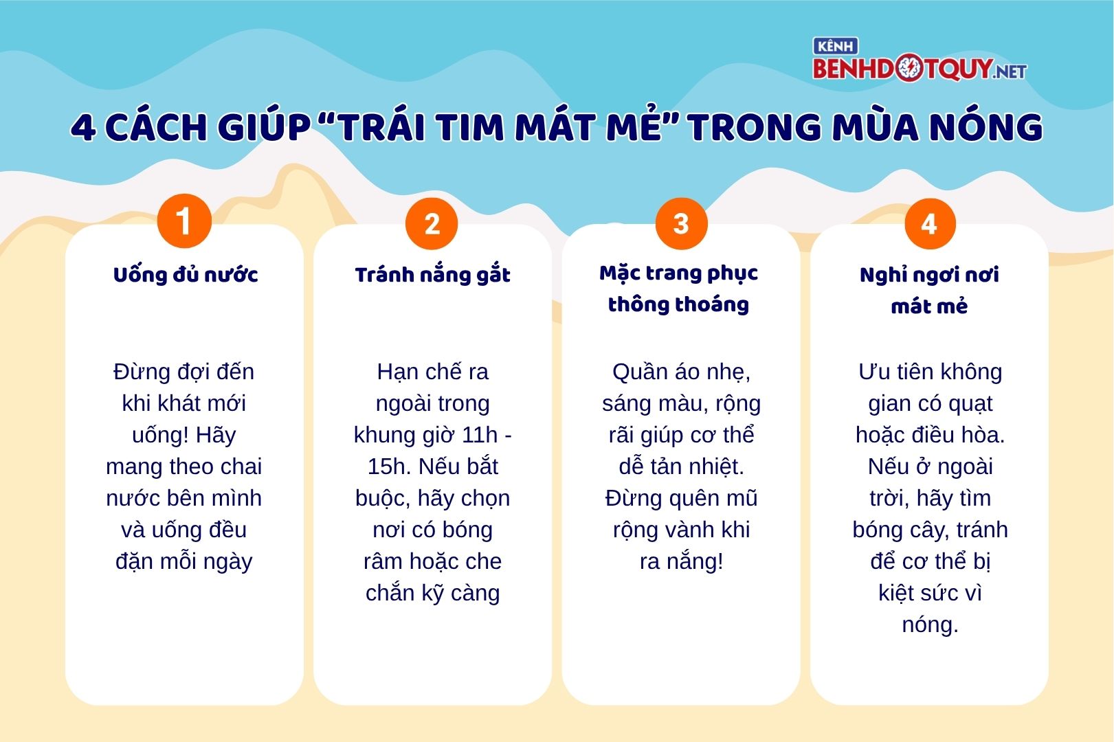 Đừng để trái tim “quá tải” vì nắng hè