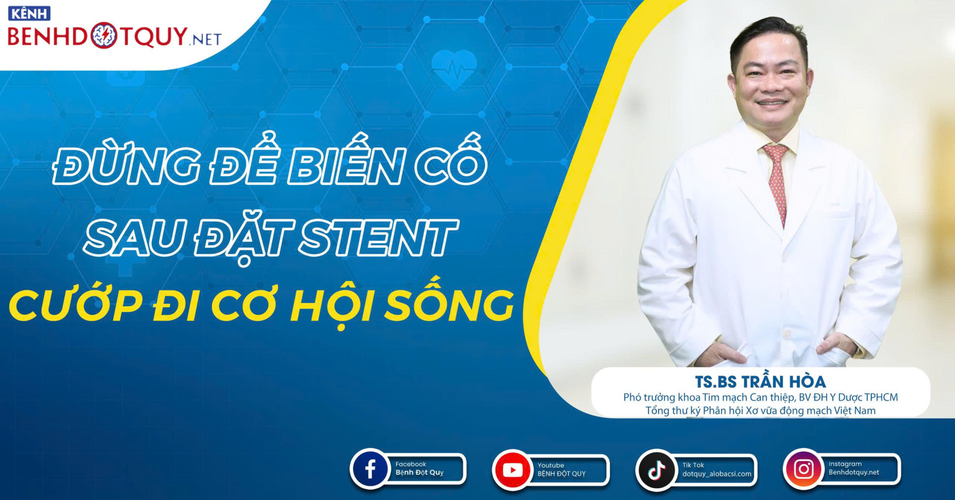 Sau đặt stent: Đừng để biến cố cướp đi cơ hội sống