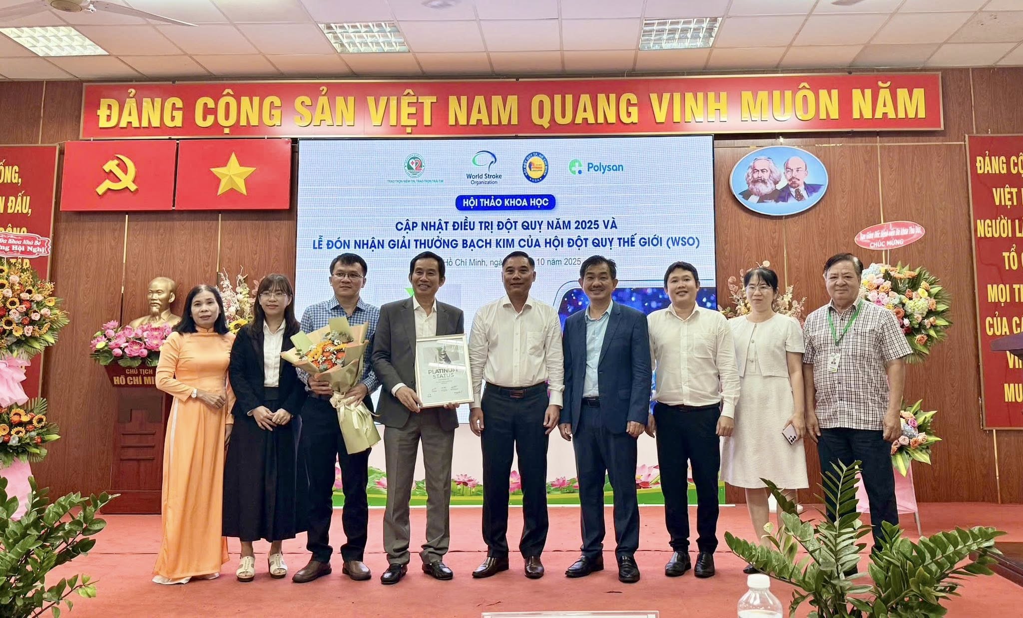 Bệnh viện Lê Văn Thịnh đạt chứng nhận bạch kim đột quỵ thế giới