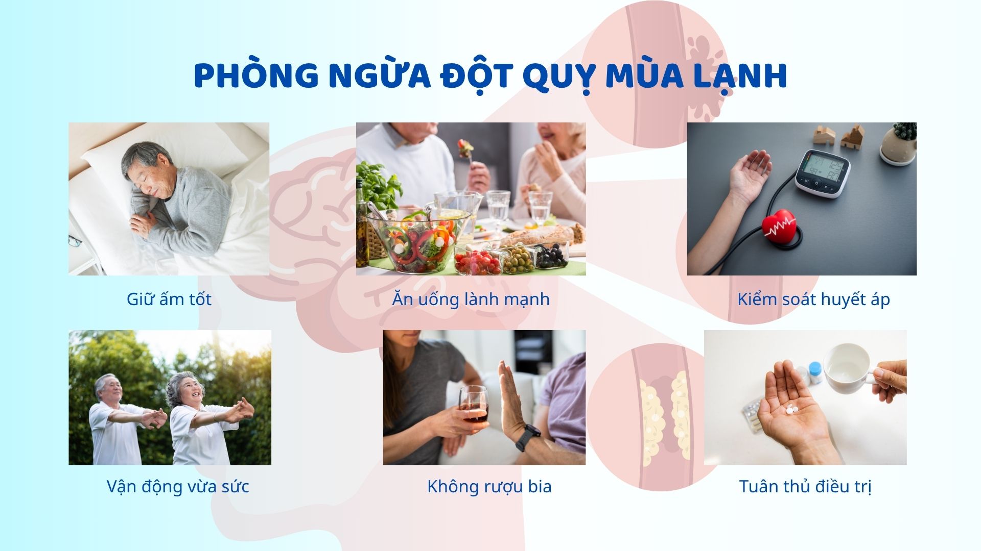Làm gì để phòng ngừa đột quỵ trong những ngày lạnh?