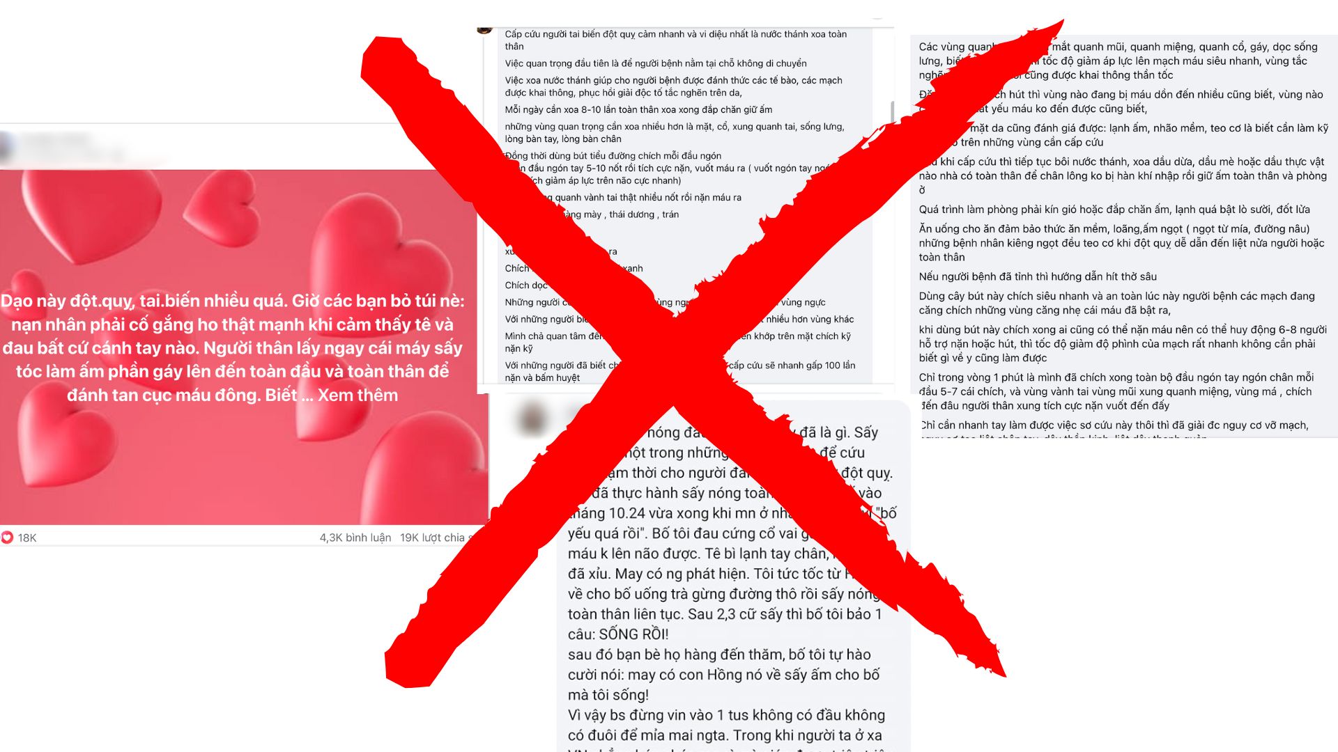 Đột quỵ mà tin “mẹo cứu mạng” có thể trả giá bằng mạng